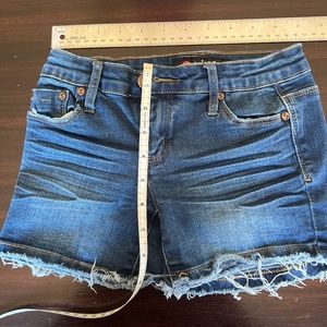 Scissor dark denim shorts girls 8